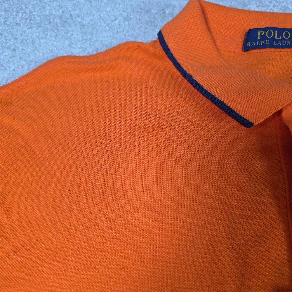 Ralph Lauren Polo Shirt Mens Size L Orange Short Sleeve Classic Fit Outdoor - Picture 8 of 13